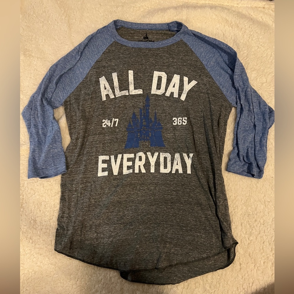 Disney Parks Baseball T-Shirt w/Castle